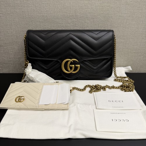 Gucci GG Marmont Continental Wallet on Chain