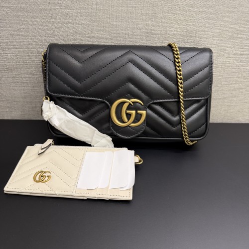 Gucci GG Marmont Continental Wallet on Chain