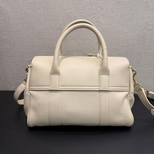Mulberry Bayswater Leather Satchel Chalk