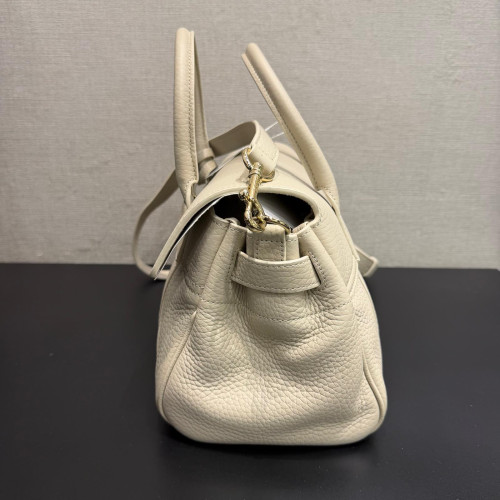 Mulberry Bayswater Leather Satchel Chalk