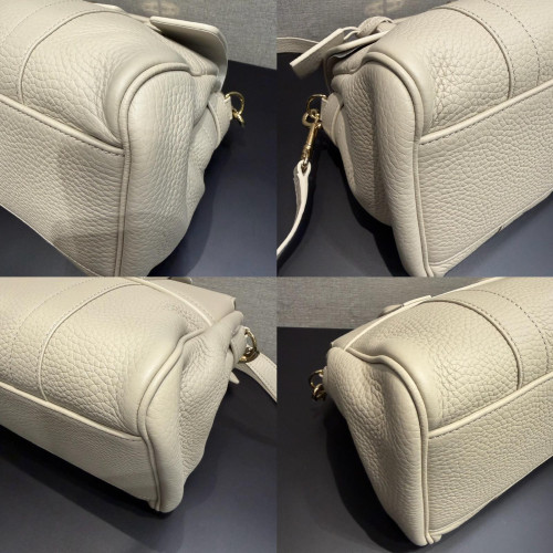 Mulberry Bayswater Leather Satchel Chalk