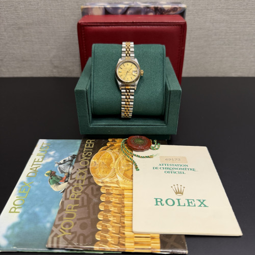 Rolex Datejust 26mm, Ref.69173 in Champagne Gold Dial