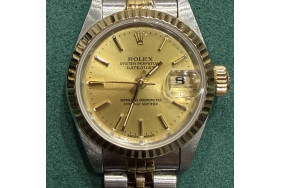 Rolex Datejust 26mm, Ref.69173 in Champagne Gold Dial