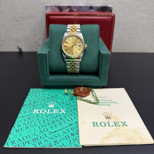Rolex Datejust 36mm, Ref.16233 in Champagne Gold Dial