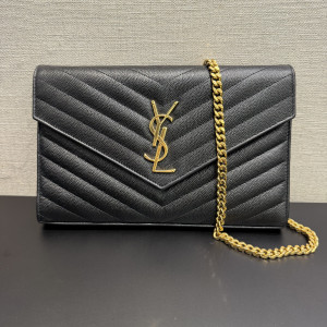 Saint Laurent Cassandre Envelope Chain Wallet