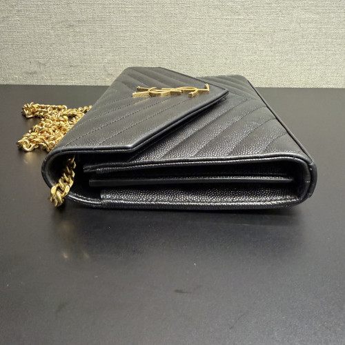 Saint Laurent Cassandre Envelope Chain Wallet