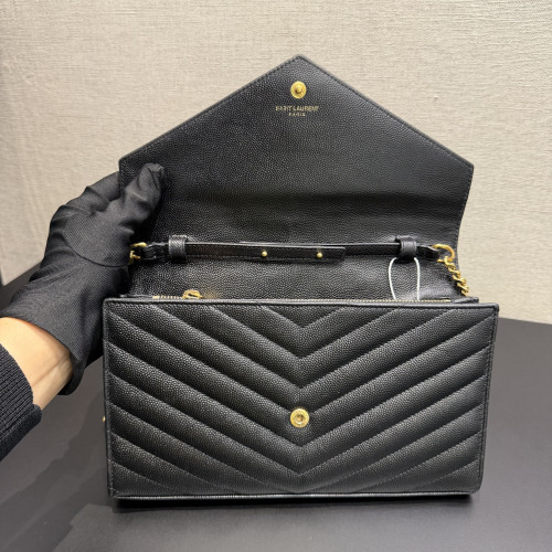 Saint Laurent Cassandre Envelope Chain Wallet