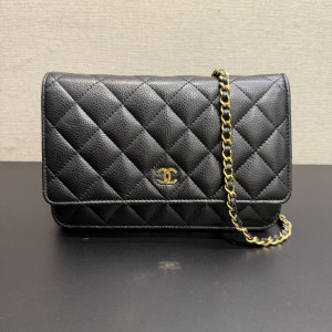 Chanel Classic Wallet on Chain Black Caviar Leather