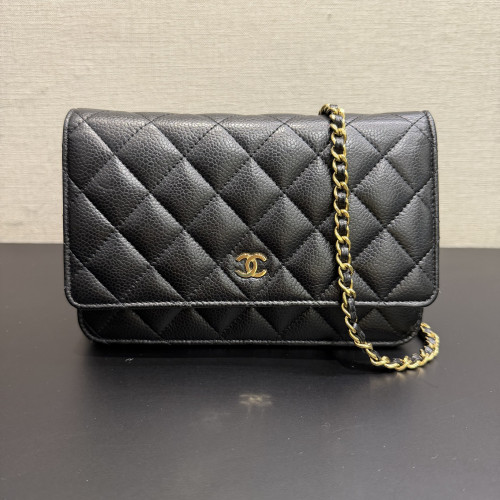 Chanel Classic Wallet on Chain Black Caviar Leather