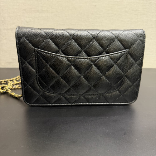 Chanel Classic Wallet on Chain Black Caviar Leather