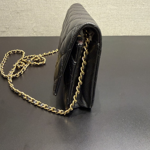 Chanel Classic Wallet on Chain Black Caviar Leather