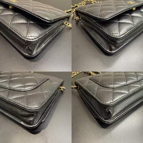 Chanel Classic Wallet on Chain Black Caviar Leather