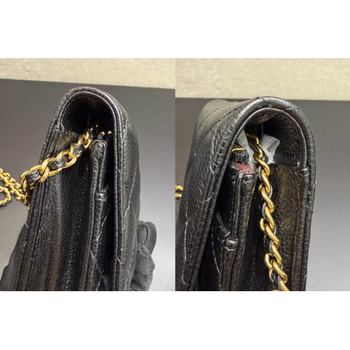Chanel Classic Wallet on Chain Black Caviar Leather