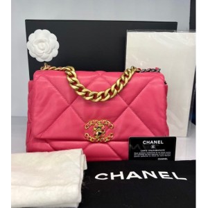 Chanel C19 Small Bag Lambskin Pink, Mixed Hardware
