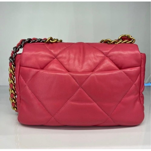 Chanel C19 Small Bag Lambskin Pink, Mixed Hardware