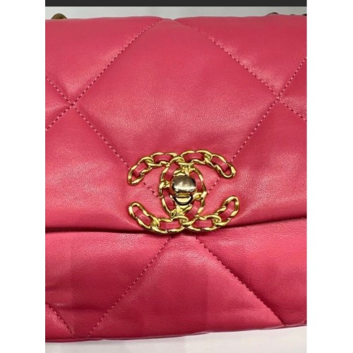 Chanel C19 Small Bag Lambskin Pink, Mixed Hardware