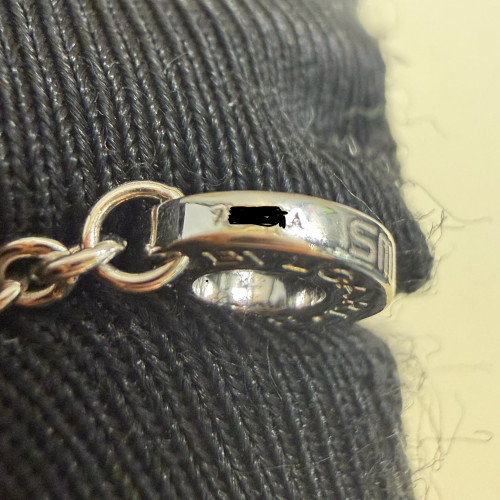Bvlgari B.zero1 bracelet in 18 kt white gold with pavé diamonds on the spiral
