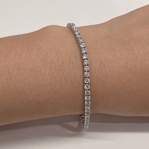 Asherée WG10 DIAMOND BRACELET, K18WG 7.61gms, DIA 5cts