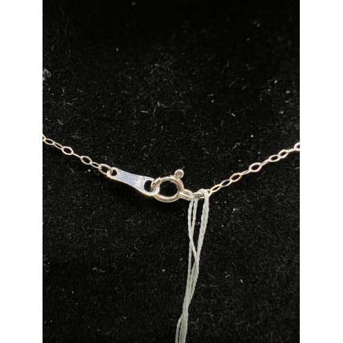 Asherée WG113 DIAMOND PENDANT W/CHAIN, K18WG 1.372gms, DIA 0.5cts 