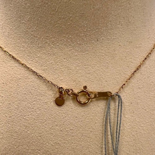 WG118 5429041 DIAMOND PENDANT W/CHAIN, K18YG 2.206gms, DIA 0.5cts 