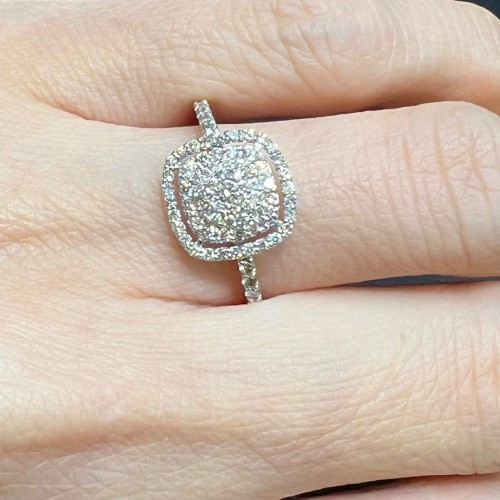 Asherée WG148 DIAMOND RING   ,K18WG 1.954gms ,DIA 0.4cts   