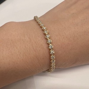 Asherée WG15 DIAMOND BRACELET, K18YG 7.555gms, DIA 2cts