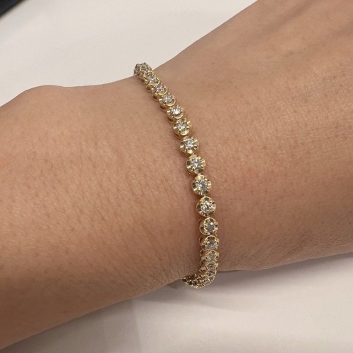 Asherée WG15 DIAMOND BRACELET, K18YG 7.555gms, DIA 2cts