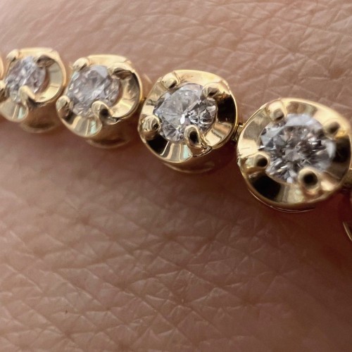 Asherée WG15 DIAMOND BRACELET, K18YG 7.555gms, DIA 2cts