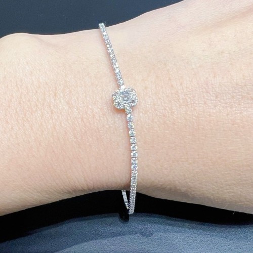 Asherée WG18 DIAMOND BRACELET   ,K18WG 3.443gms ,DIA 2.25cts   