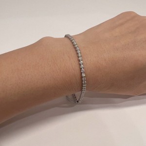 Asherée WG2 DIAMOND BRACELET, K18WG 5.513gms, DIA 3cts 