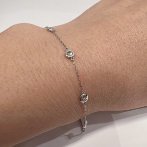 Asherée WG21 DIAMOND BRACELET, PT900 1.084gms, DIA 0.5cts 