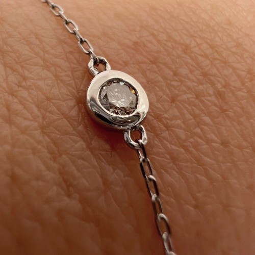 Asherée WG21 DIAMOND BRACELET, PT900 1.084gms, DIA 0.5cts 