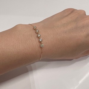 Asherée WG22 DIAMOND BRACELET, K18YG 0.819gms, DIA 1cts 