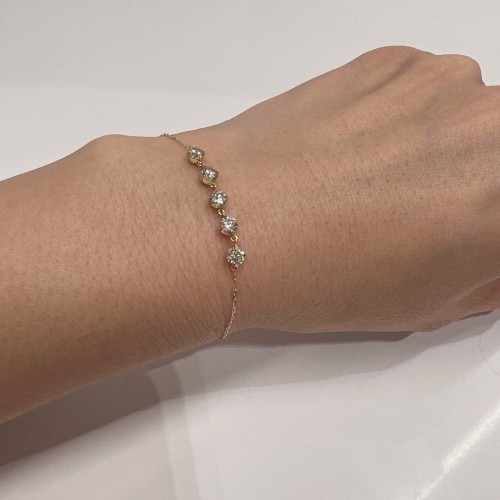 Asherée WG22 DIAMOND BRACELET, K18YG 0.819gms, DIA 1cts 
