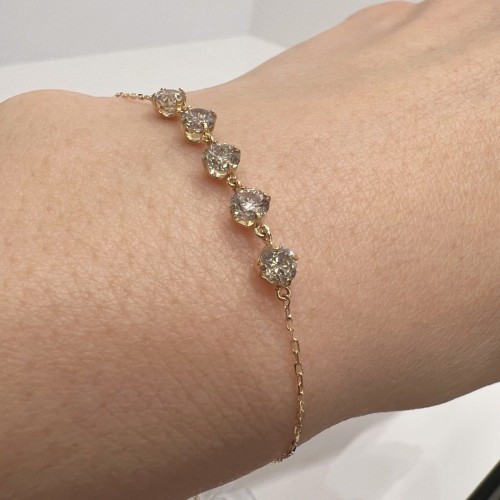Asherée WG22 DIAMOND BRACELET, K18YG 0.819gms, DIA 1cts 