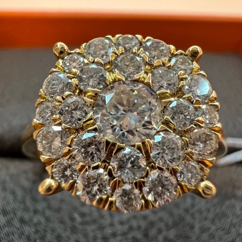 Asherée WG37 DIAMOND RING ,K18WG 3.304gms ,DIA 1cts