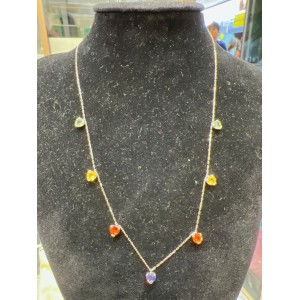Asherée WG43 SAPPHIRE NECKLACE, K18WG 0.743gms, DIA 0cts 