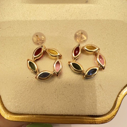 Asherée WG79 SAPPHIRE EARRING, K18YG 1.072gms, DIA 0cts 