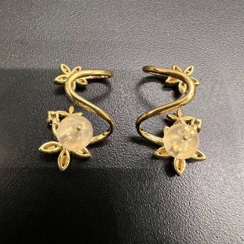 Asherée WG90 DIAMOND EARRING, K18YG 4.423gms, DIA 0.6cts 