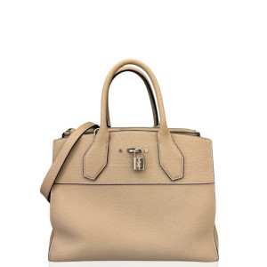 Preloved Louis Vuitton City Steamer MM Grained Calfskin Grey-hs040926c8-MX25