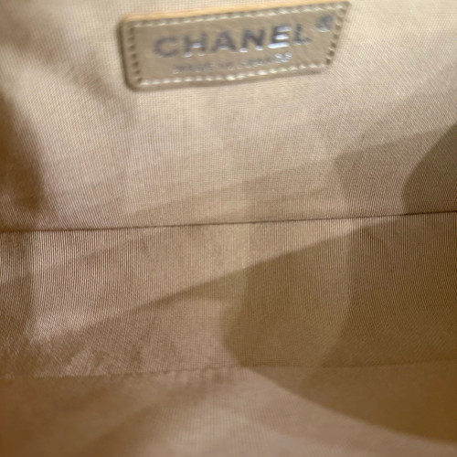 Preloved Chanel Quilted Medium Boy Flap Grained Calfskin Gold-hs040926d0-MX25