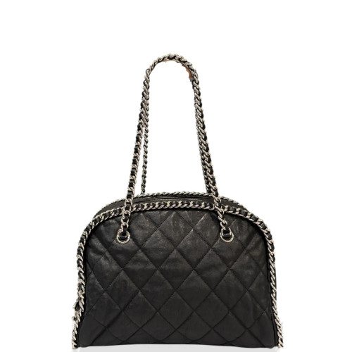 Preloved Chanel Bowly Lambskin Black-hs051326b7-MX25