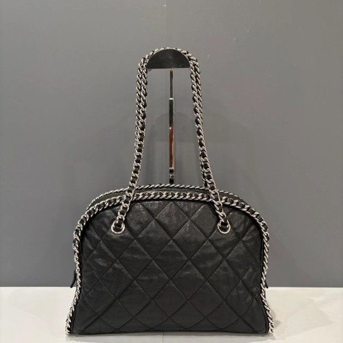 Preloved Chanel Bowly Lambskin Black-hs051326b7-MX25