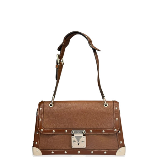Preloved Louis Vuitton Studded Suhali Le Talentueux Shoulder Bag Goatskin Brown-xd062126a7-MX25