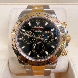Daytona 40 Ref 116503 Half Gold in Black Dial