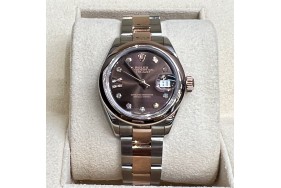 Datejust 28mm Ref 279161, Chocolate star diamond dial 2018 S