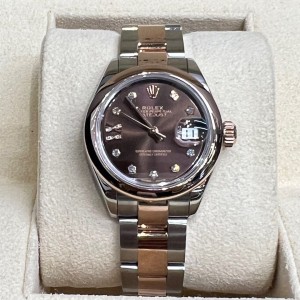 Datejust 28mm Ref 279161, Chocolate star diamond dial 2018 S