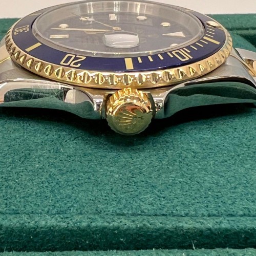 Submariner 40 Ref 16613 half gold and Blue Dial 2004