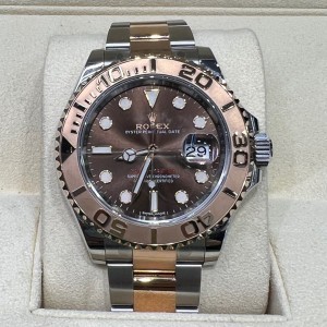 Yachtmaster 40 rose gold chocolate dial, ref 116621