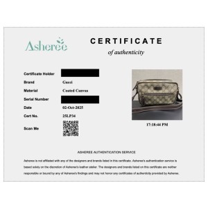 Authentication Certificate 25LP34 Authentication Certificate 25LP34